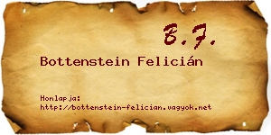 Bottenstein Felicián névjegykártya
