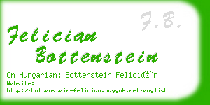 felician bottenstein business card